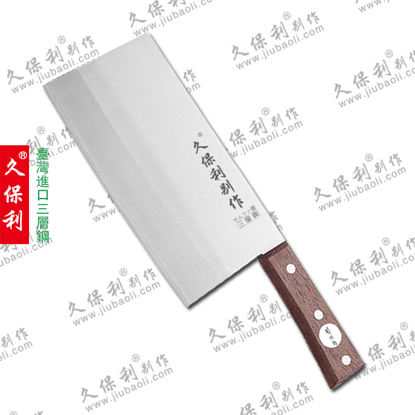 TF-5013 进口三层钢角薄厚菜刀(PK柄)